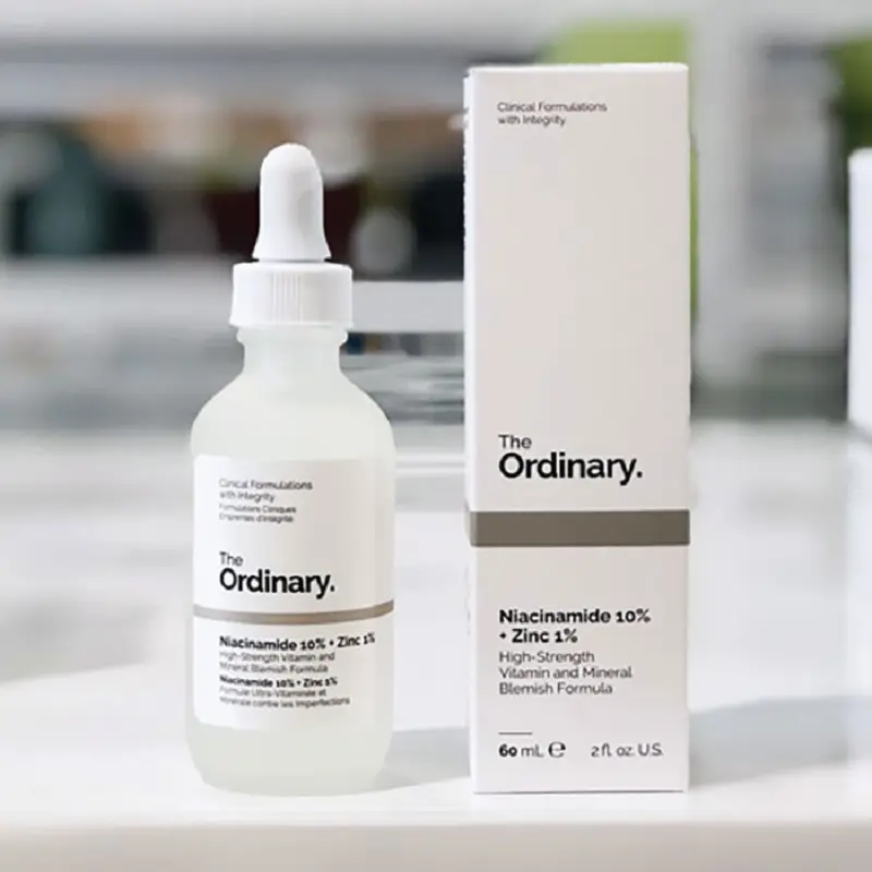 The Ordinary Niacinamide 10% + Zinc 1% hỗ trợ tái tạo làn da bị sẹo lõm