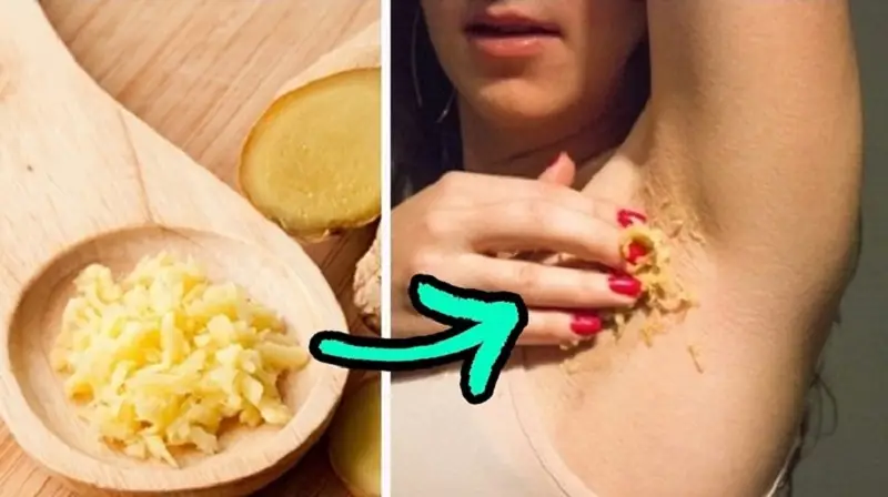 Gừng tươi giúp giảm mùi hôi nách