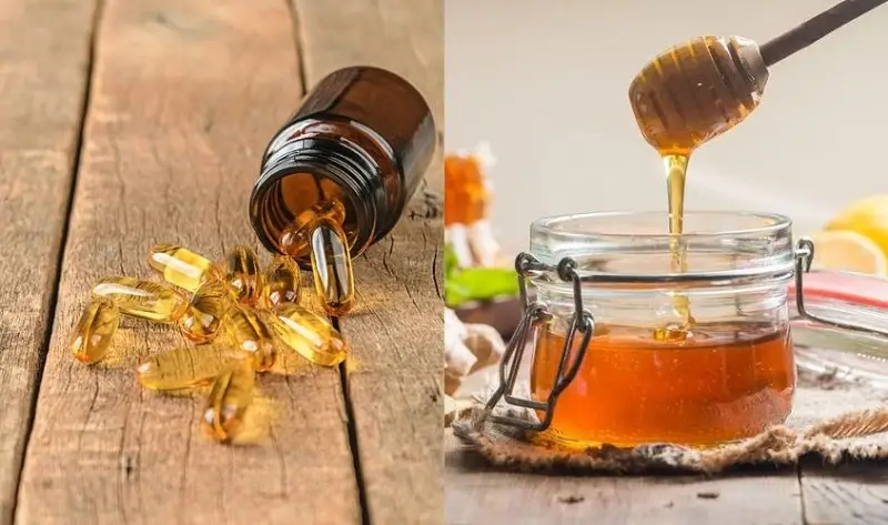Mật ong và vitamin E chứa nhiều dưỡng chất tốt cho làn da