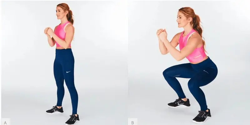 Squat là bài tập nâng mông rất hiệu quả
