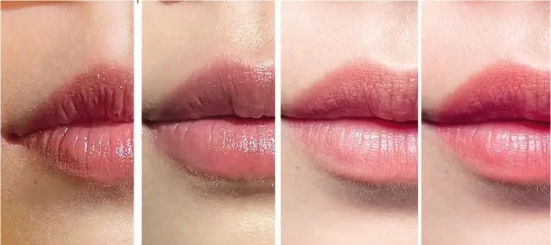 Quá trình môi lên màu tự nhiên