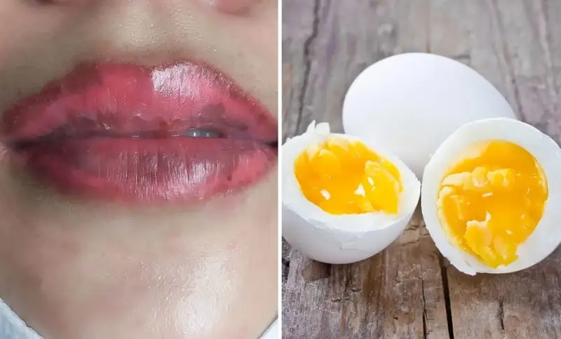 Ăn trứng quá sớm có thể làm loang màu môi