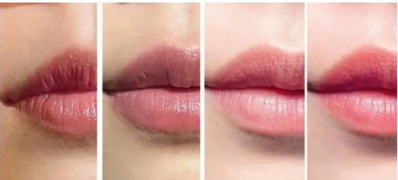 Màu môi sẽ lên tự nhiên và bền đẹp sau khoảng 2 tháng