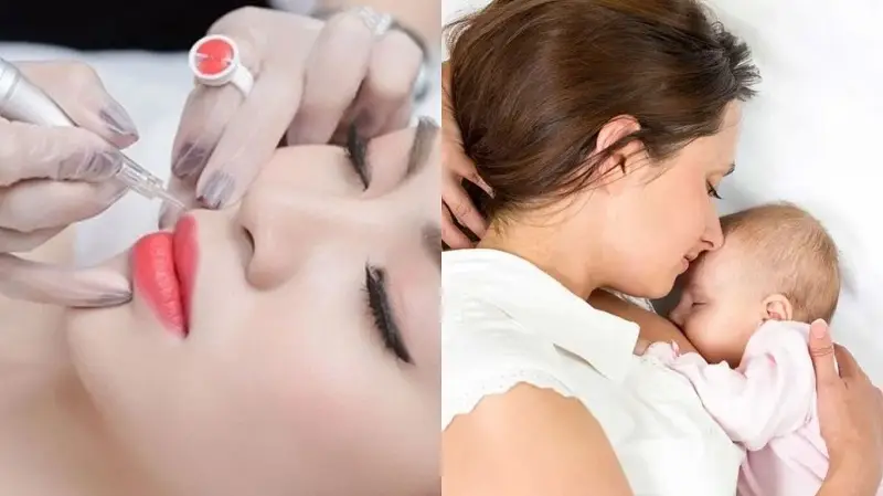 Phun môi ảnh hưởng đến bé khi mẹ cho con bú bằng sữa mẹ