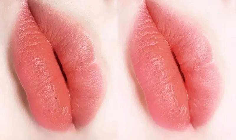 Phun môi màu hồng cam đào giúp đôi môi rạng rỡ, trẻ trung
