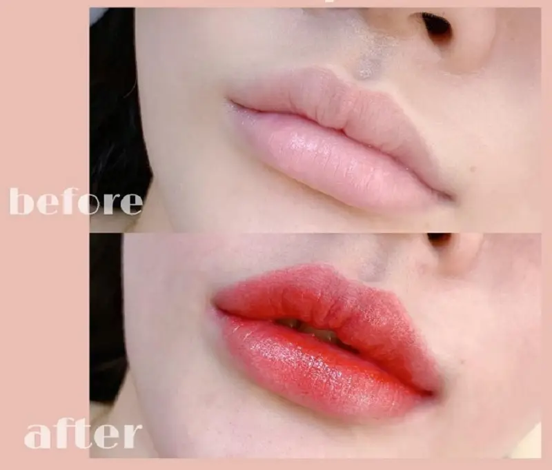 Khi môi ổn định, màu sắc sẽ lên chuẩn đẹp