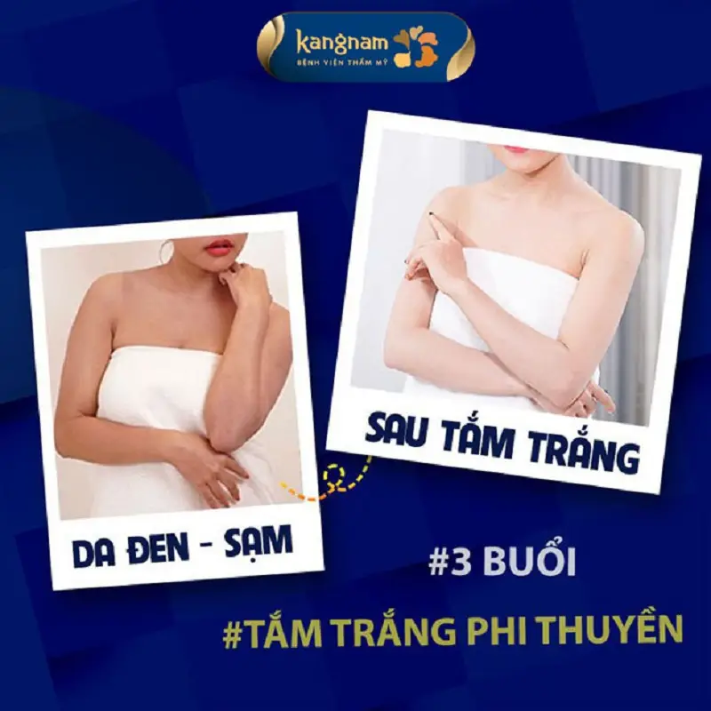 Sau vài buổi tắm trắng, chị em sẽ thấy sự thay đổi của làn da