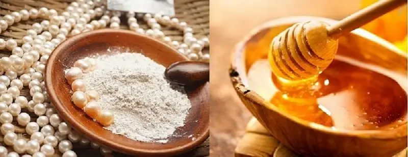 Mật ong và bột ngọc trai làm da mịn màng, tươi sáng