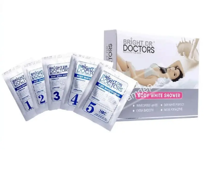 Bright.Dr Body White Shower 5 Trong 1 có khả năng dưỡng trắng tự nhiên
