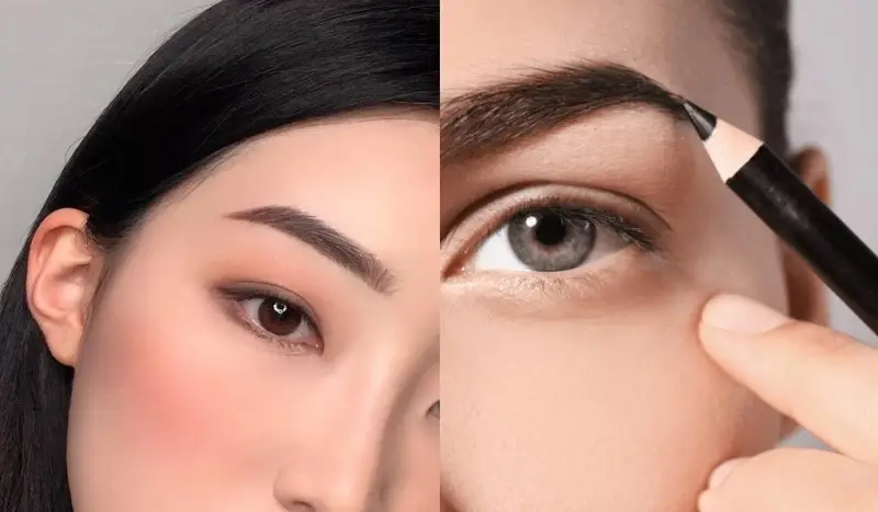 Chỉ nên kẻ lông mày bằng bút chuyên dụng thay vì phun xăm