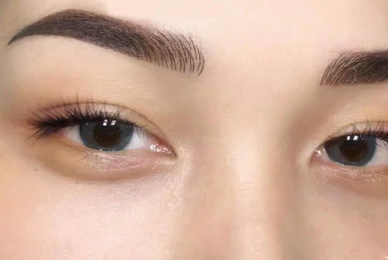 Điêu khắc chân mày ở phần đầu và phun ở phần đuôi