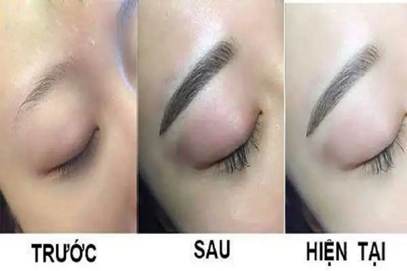 Quá trình lên màu sau khi phun mày