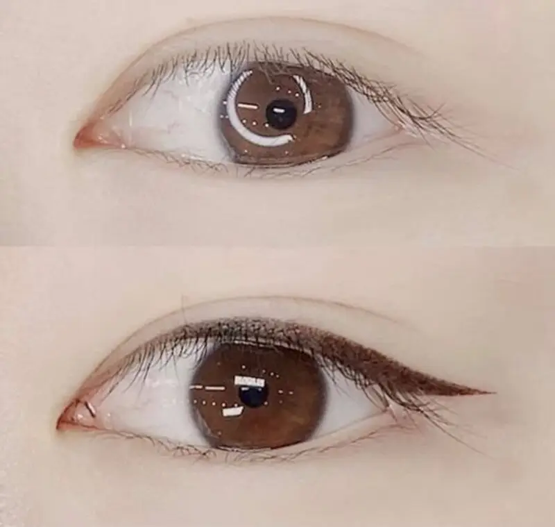 Đường eyeliner tự nhiên, không cần mất thời gian kẻ mí hàng ngày