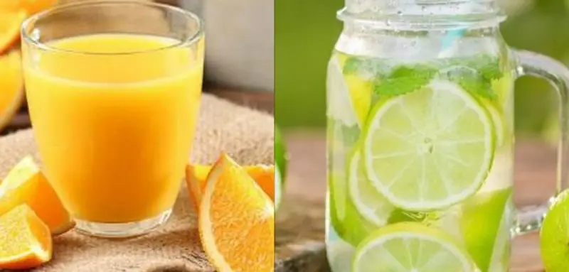 Sau phun xăm môi nên uống nước cam, chanh