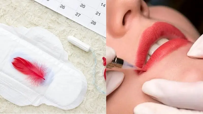 Không nên phun môi khi đến chu kỳ kinh nguyệt