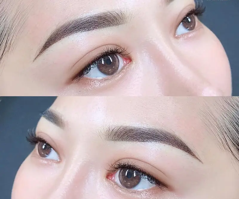 Màu sắc lông mày sắc nét và tự nhiên
