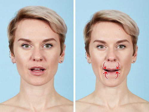 Bài tập Grandma giúp giảm nếp nhăn rãnh mũi đáng kể nếp nhăn cánh mũi