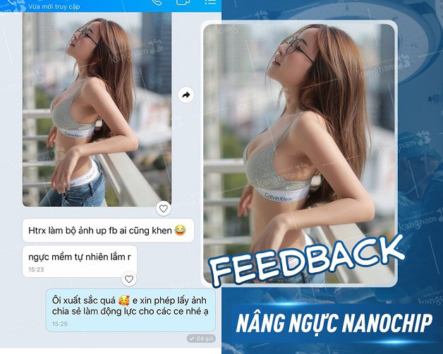 Cảm nhận của khách hàng sau khi nâng ngực Nanochip
