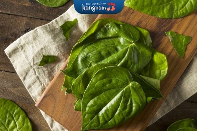 Cách triệt lông lưng bằng lá trầu