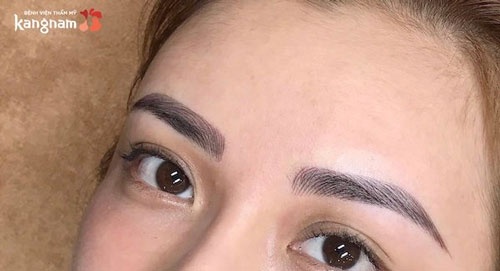 phun chân mày tán bột bao lâu thì bong