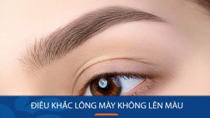 Điêu khắc lông mày không lên màu: Nguyên nhân và và bí quyết sửa chữa