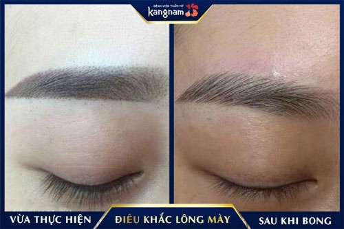 Ngay sau khi bong vảy, màu lông mày còn nhạt không phải là không lên màu điêu khắc chân mày bao lâu thì lên màu