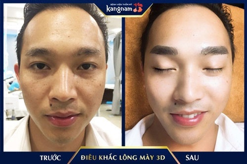 điêu khắc chân mày kangnam