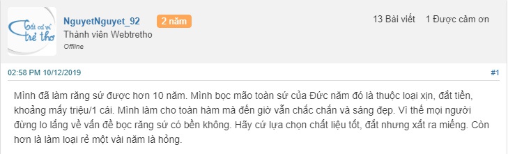 bọc răng sứ được bao nhiêu năm