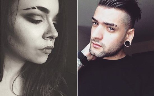 người có lông mày đứt đoạn