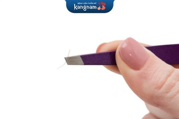 Dùng nhíp nhổ lông cánh cũng là cách làm tiện lợi tại nhà