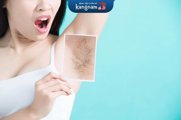 Lông mọc nhanh nếu không kiêng nước sau khi triệt