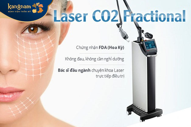 Trị sẹo bằng tia laser CO2 Fractional