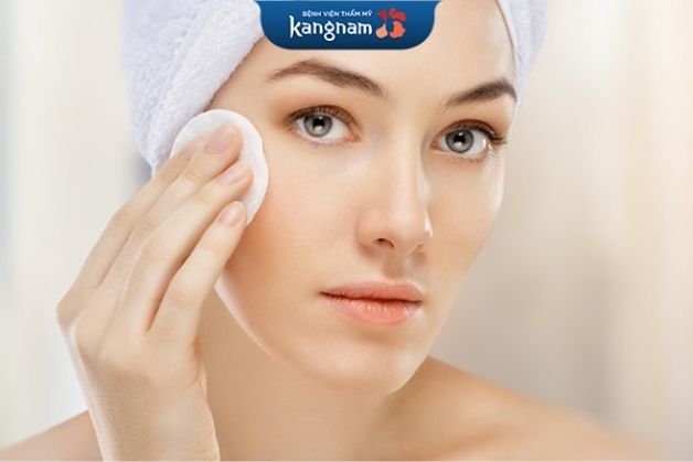 Vệ sinh da cẩn thận sau triệt lông