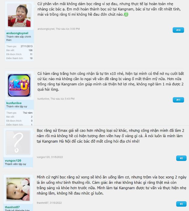 Review bọc răng Kangnam