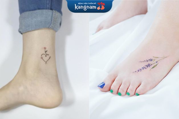 Mẫu hình xăm trên chân cho phái đẹp