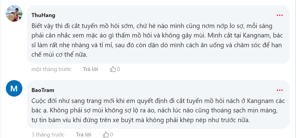 review cắt tuyến mồ hôi