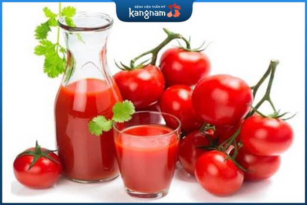 Nước cà chua giúp men răng sáng hơn