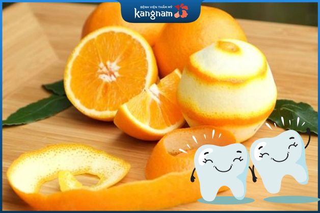 Mẹo sử dụng vỏ cam làm răng trắng