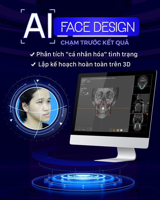 Công nghệ phân tích và thiết kế gương mặt trước khi phẫu thuật