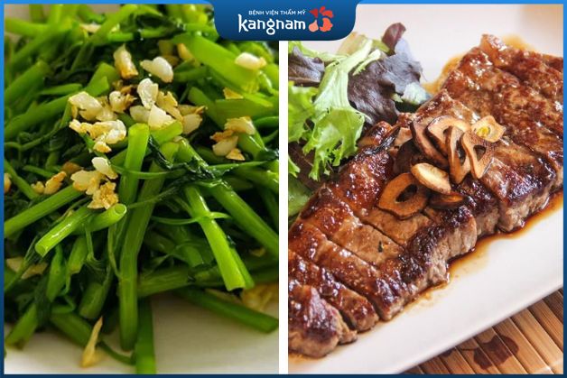 Kiêng thịt bò, rau muống