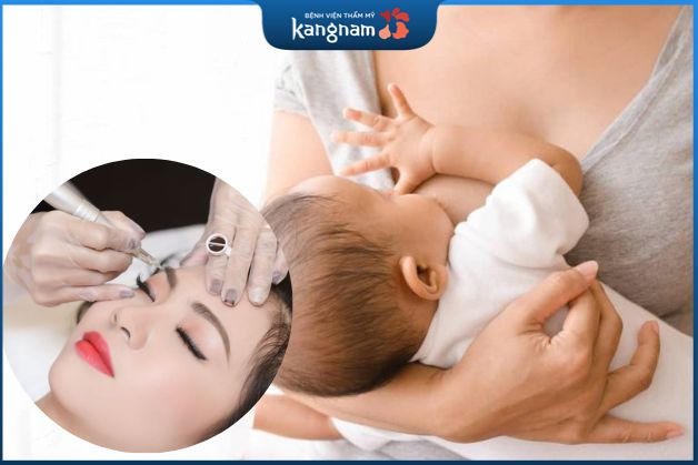 Đang cho con bú hoàn toàn có thể phun mày