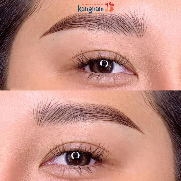 Điêu khắc lông mày Hairstroke chuẩn Hàn