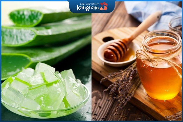 Nha đam và mật ong chữa thâm sẹo trên da