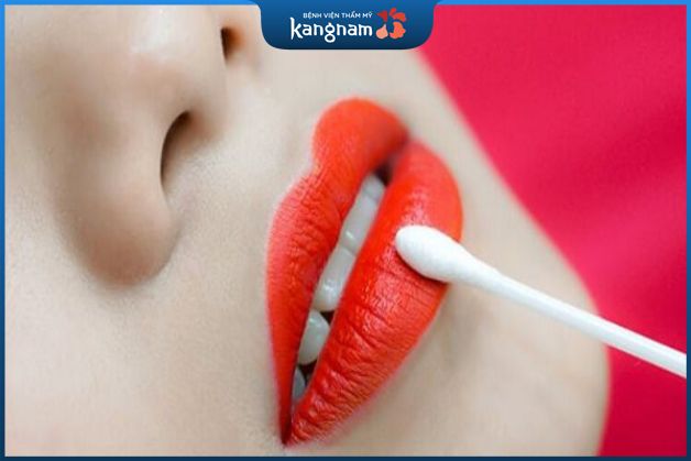 Bảng màu phun môi collagen đỏ cam
