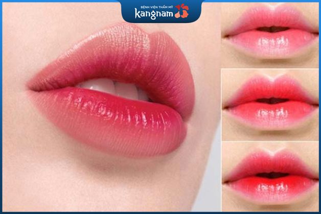 Phun môi collagen xí muội