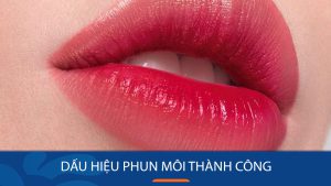 Dấu hiệu phun môi thành công dễ nhận biết nhất
