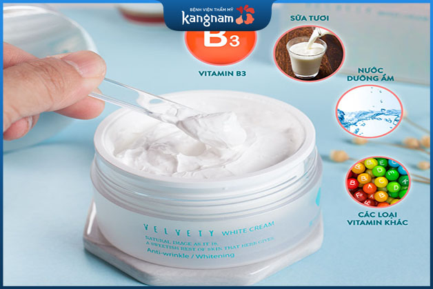 Chất kem dịu nhẹ thẩm thấu nhanh vào da 