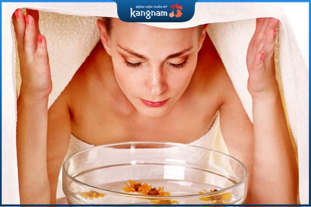 Xông mặt giúp làm sạch sâu