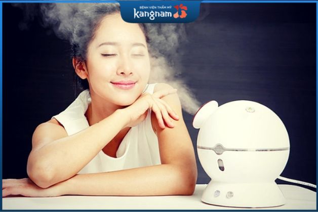 Xông mặt có thể giúp da thư giãn bằng cách tạo ra hiệu ứng massage