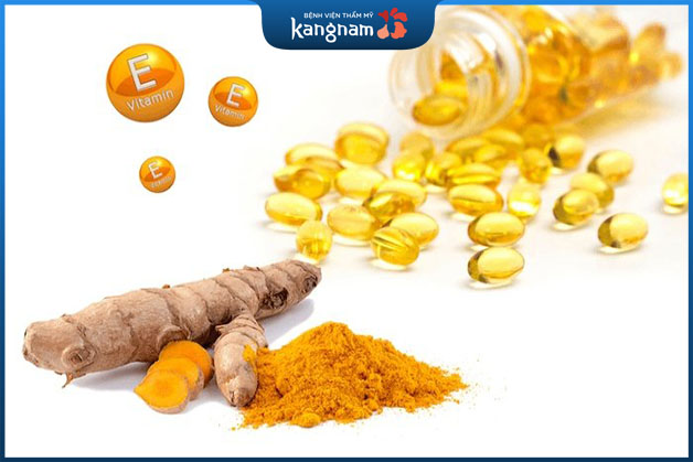 Mặt nạ từ vitamin E và tinh bột nghệ dưỡng da trắng hồng